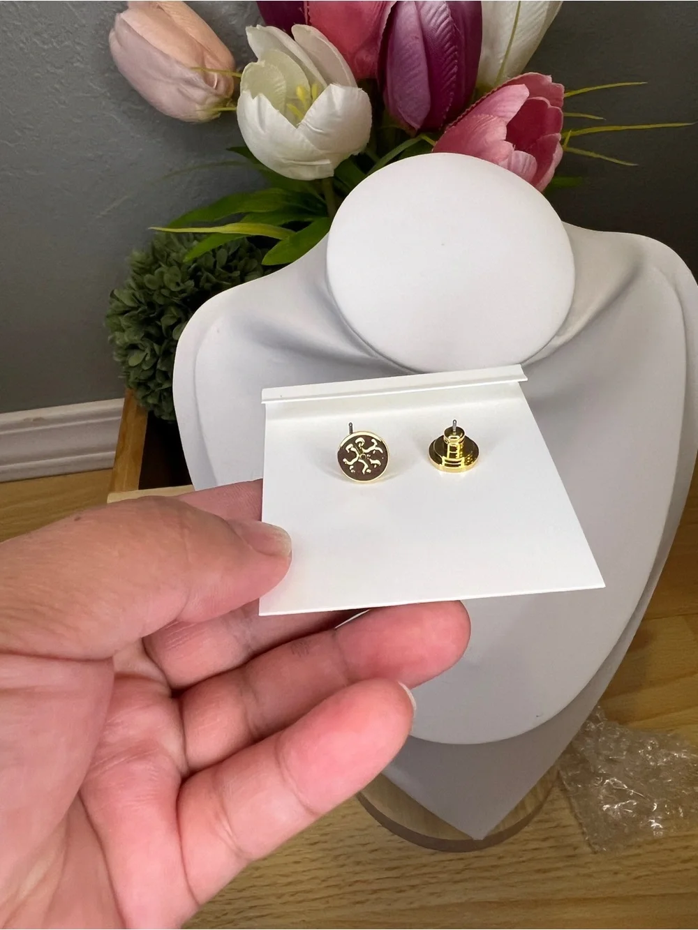 Tory Burch Black/Gold Earrings